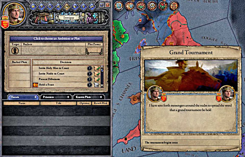 Grand Tournament is a good way to calm subordinates. - Wilhelm the Conquerer - Official scenarios - Crusader Kings II - Game Guide and Walkthrough