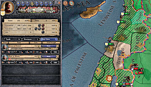 Most of citizens are muslims: without mercenaries and knight orders its hard to create sensible army. - The Third Crusade - Official scenarios - Crusader Kings II - Game Guide and Walkthrough