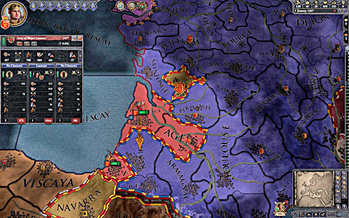 One of attacks should go from the south, it should surprise an enemy. - The Hundred Years War - Official scenarios - Crusader Kings II - Game Guide and Walkthrough