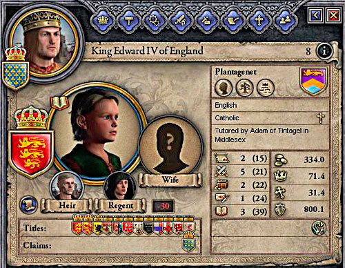 Edwards son also has rights to the French crown. - The Hundred Years War - Official scenarios - Crusader Kings II - Game Guide and Walkthrough