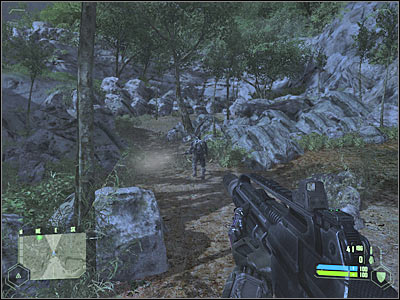 You will have to reach an upper ledge very soon - Mission 1 - part 3 - Mission 1 - Contact - Crysis - Game Guide and Walkthrough