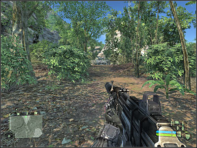 You're getting closer to a large hill - Mission 1 - part 6 - Mission 1 - Contact - Crysis - Game Guide and Walkthrough