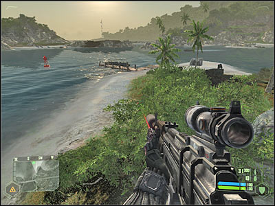 There's a large bridge to the east of your current location - Mission 4 - part 3 - Mission 4 - Assault - Crysis - Game Guide and Walkthrough