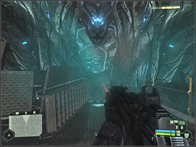 Head on to the opposite end of this cavern - Mission 7 - part 1 - Mission 7 - Core - Crysis - Game Guide and Walkthrough