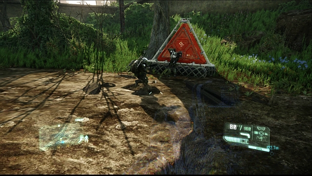 To the left of the blue hangar, there is a demolished bridge - Meet up with Psycho - Welcome to the Jungle - Crysis 3 - Game Guide and Walkthrough
