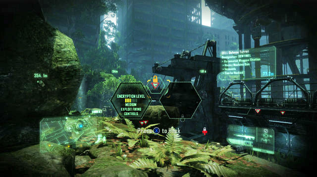 Once you leave into an open area, near the CELL headquarters, turn left, while remaining atop the elevation - Make your way to System-X - The Root of All Evil - Crysis 3 - Game Guide and Walkthrough