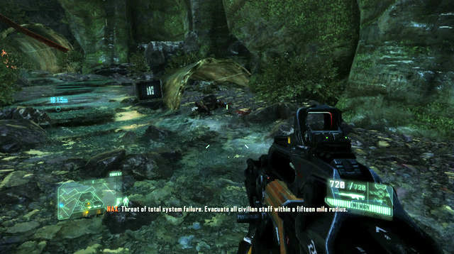 As you go straight ahead, you will encounter an enemy patrol - Make your way to System-X - The Root of All Evil - Crysis 3 - Game Guide and Walkthrough