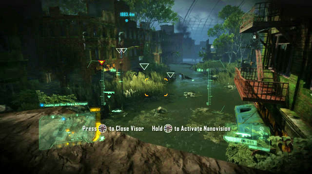After you reach an open area, walk over to its left side - Locate and deactivate Archangel - Red Star Rising - Crysis 3 - Game Guide and Walkthrough