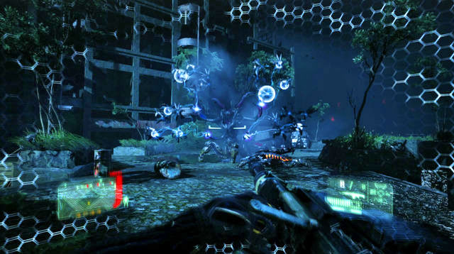 As soon as the elements start gathering energy (they will start to glow red or blue), take cove immediately, and wait through the attack - Kill the Ceph Mastermind - Only Human - Crysis 3 - Game Guide and Walkthrough