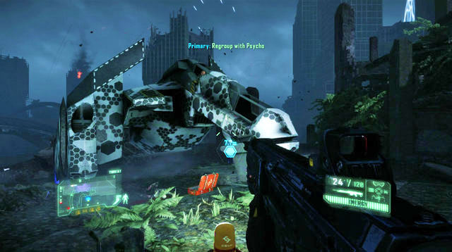 I recommend that you eliminate them quietly, while in cloak mode, with your Bow and the rocket launcher, in the case of the larger Ceph (it is possible that Psycho manages to kill him for you) - Destroy the third defense system - Only Human - Crysis 3 - Game Guide and Walkthrough