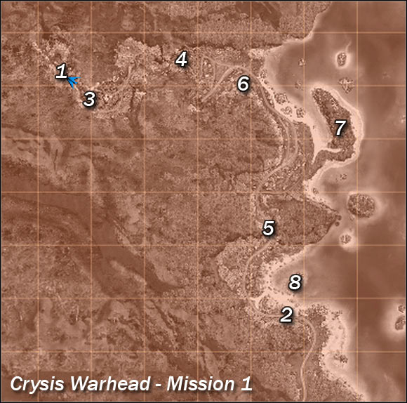 Main map - Mission introduction - Mission 1: Call me Ishmael - Crysis Warhead - Game Guide and Walkthrough