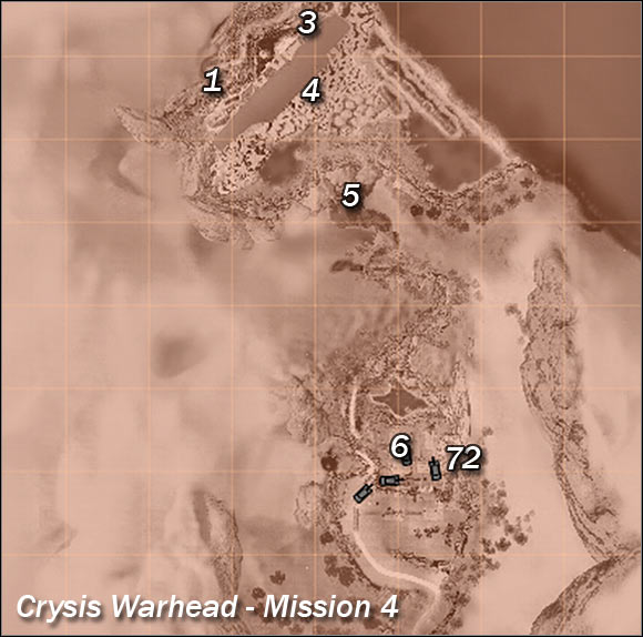 Main map - Mission introduction - Mission 4: Frozen Paradise - Crysis Warhead - Game Guide and Walkthrough