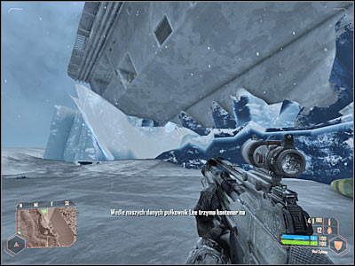 You'll have to make one bigger jump to get to the entrance to the aircraft carrier (screen) - Going after colonel Lee #1 - Mission 4: Frozen Paradise - Crysis Warhead - Game Guide and Walkthrough