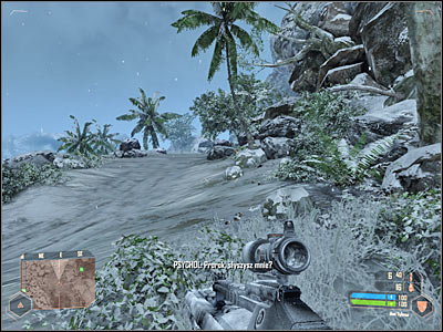Eventually you will have to get to an entrance to the cavern (screen) - Going after colonel Lee #2 - Mission 4: Frozen Paradise - Crysis Warhead - Game Guide and Walkthrough