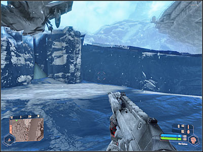 Eventually you should be able to reach an area from where you'll be able to get to the ground level safely (screen) - Going after colonel Lee #2 - Mission 4: Frozen Paradise - Crysis Warhead - Game Guide and Walkthrough