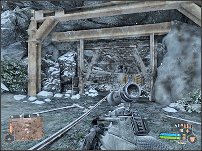 1 - Entering the mine - Mission 4: Frozen Paradise - Crysis Warhead - Game Guide and Walkthrough