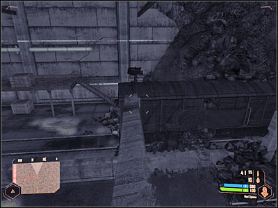 Obviously you must use the machine gun post to kill all enemy soldiers (screen) - Finding the train - Mission 5: Below the Thunder - Crysis Warhead - Game Guide and Walkthrough