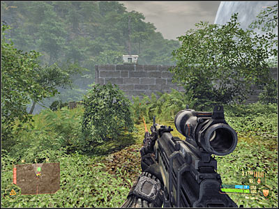 You'll probably want to remain undetected for a few more minutes, because additional enemy units may be hiding inside the camp (screen) - Disabling the locomotive - Mission 6: From Hell's Heart - Crysis Warhead - Game Guide and Walkthrough