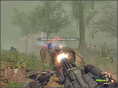 Obviously you will have to avoid sustaining major injuries, especially while being attacked by larger creatures (screen) - Defending the train against enemy attacks - Mission 6: From Hell's Heart - Crysis Warhead - Game Guide and Walkthrough