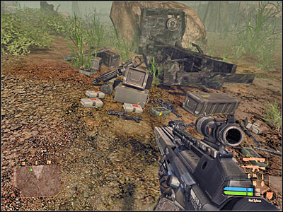 This battle can be played out differently, depending on the difficulty level - Defending the train against enemy attacks - Mission 6: From Hell's Heart - Crysis Warhead - Game Guide and Walkthrough