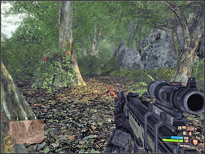 You won't encounter any soldiers right away, however you will eventually get closer to a small hill located near a junction (screen) - Reaching the airport - Mission 7: All the Fury - Crysis Warhead - Game Guide and Walkthrough