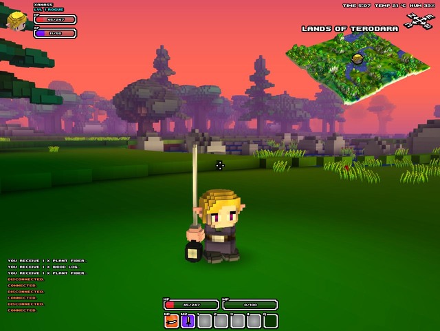 The rogue with katana - Rogue - Classes - Cube World - alpha - Game Guide and Walkthrough