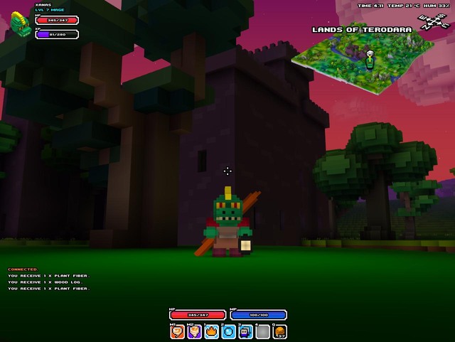 Fire mage with his staff - Mage - Classes - Cube World - alpha - Game Guide and Walkthrough