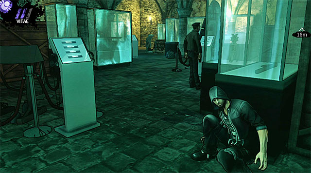 A guard from the central part of the room - Harding Museum - catacombs - Chapter 1 - DARK - Game Guide and Walkthrough