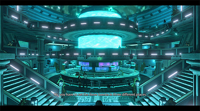A view of the main area of the Atlantis club - Atlantis - main area (before releasing the gas) - Chapter 3 - DARK - Game Guide and Walkthrough