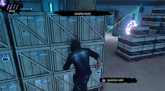 Suggested area to distract an armored opponent - Cryogenic - warehouse - Chapter 5 - DARK - Game Guide and Walkthrough