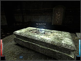 This is the altar. And there is the sought Spider Key. - Prologue #1 - Prologue - Dark Messiah of Might and Magic - Game Guide and Walkthrough