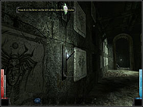 The lever on the wall must be there in concrete aim - Let's try! - Prologue #1 - Prologue - Dark Messiah of Might and Magic - Game Guide and Walkthrough
