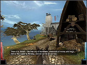 The Stonehelm Castle is looking awesome from far. - The Gate of Stonehelm #1 - Chapter 1: The Gate of Stonehelm - Dark Messiah of Might and Magic - Game Guide and Walkthrough