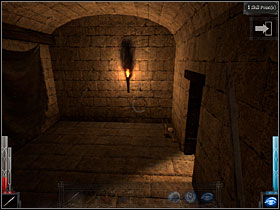 Go downstairs, on the right you will see the door. - The Gleam of a Cold Knife #2 - Chapter 2: The Gleam of a Cold Knife - Dark Messiah of Might and Magic - Game Guide and Walkthrough