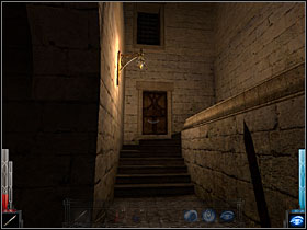 Through the corridor, stairs and back to the left! The direction is only one. - The Gleam of a Cold Knife #1 - Chapter 2: The Gleam of a Cold Knife - Dark Messiah of Might and Magic - Game Guide and Walkthrough