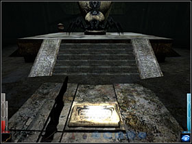Look at the inscription and read it. - The Altar of the Skull #1 - Chapter 6: The Altar of the Skull - Dark Messiah of Might and Magic - Game Guide and Walkthrough