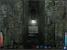 Something is gleaming on the wall.. - The Altar of the Skull #1 - Chapter 6: The Altar of the Skull - Dark Messiah of Might and Magic - Game Guide and Walkthrough