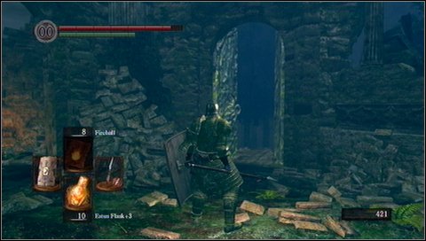 2) Jump from the stairs and run into the forest - How to farm souls? - Basics - Dark Souls - Game Guide and Walkthrough