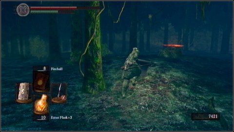 5) Make sure that enemies are following you and slowly go back to the stairs, with all opponents still following you - How to farm souls? - Basics - Dark Souls - Game Guide and Walkthrough