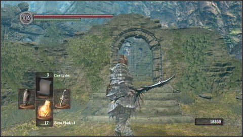 Another passage to the right leads to not working elevators - Firelink Shrine - Walkthrough - Dark Souls - Game Guide and Walkthrough