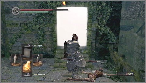 Walk through the next chamber and you'll encounter a dragon - Undead Burg - p. 1 - Walkthrough - Dark Souls - Game Guide and Walkthrough