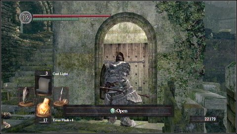 Now prepare for a tough part of this location - a bridge where you'll be attacked with bombs - Undead Burg - p. 2 - Walkthrough - Dark Souls - Game Guide and Walkthrough