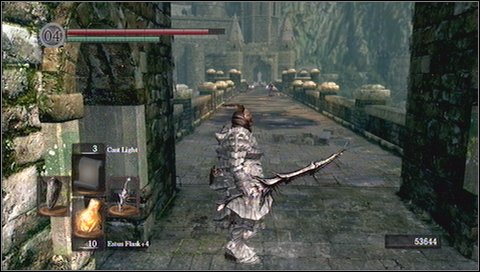 If you go to the opposite direction, you'll find Solaire of Astora - Undead Burg - A bridge with Wyvern - Walkthrough - Dark Souls - Game Guide and Walkthrough