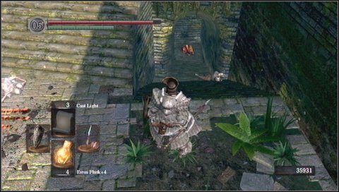 In a tunnel you'll see a fleeing enemy - Undead Parish - p. 1 - Walkthrough - Dark Souls - Game Guide and Walkthrough