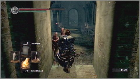 In a side nave of the church you'll find two elevators and stairs up - Undead Parish - p. 2 - Walkthrough - Dark Souls - Game Guide and Walkthrough