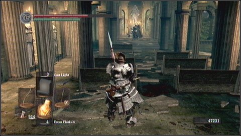 You can lure the mage downstairs - Undead Parish - p. 2 - Walkthrough - Dark Souls - Game Guide and Walkthrough