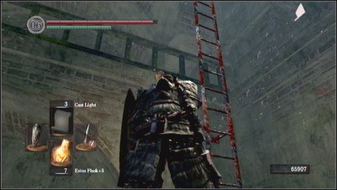 Once you get there, activate a lever to ring a bell - Undead Parish - p. 3 - Walkthrough - Dark Souls - Game Guide and Walkthrough