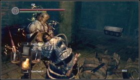 You can also wait until the butcher hits a ground with his cleaver - Depths - p. 1 - Walkthrough - Dark Souls - Game Guide and Walkthrough