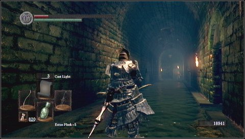 There is a closed door at the end of the corridor - you should remember it - Depths - p. 2 - Walkthrough - Dark Souls - Game Guide and Walkthrough