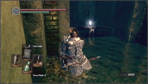 Same tactics must be used in the next corridor with zombie with torch - Depths - p. 2 - Walkthrough - Dark Souls - Game Guide and Walkthrough